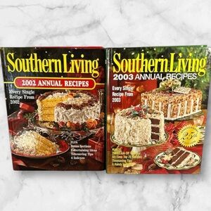 Southern living annual recipes 2002 and 2003 hardcover cookbooks lot of 2